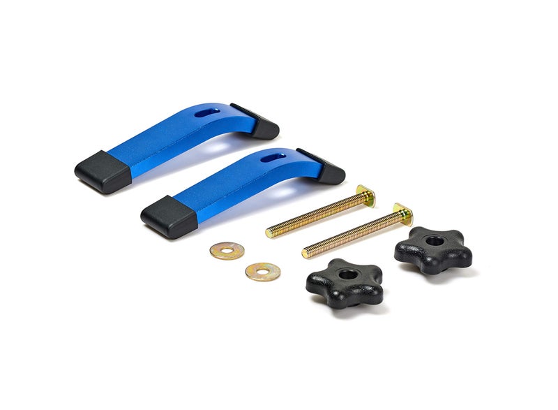 HOTTARGET Aluminum T-track Hold Down Clamps,6-3/8"L x 1-1/4"Width-Woodworking and Clamps - High Strength Aluminum Alloy 6063 - Fine Sandblast Anodized - Blue Color (T-track Hold Down Clamps 2pk) - Image 2