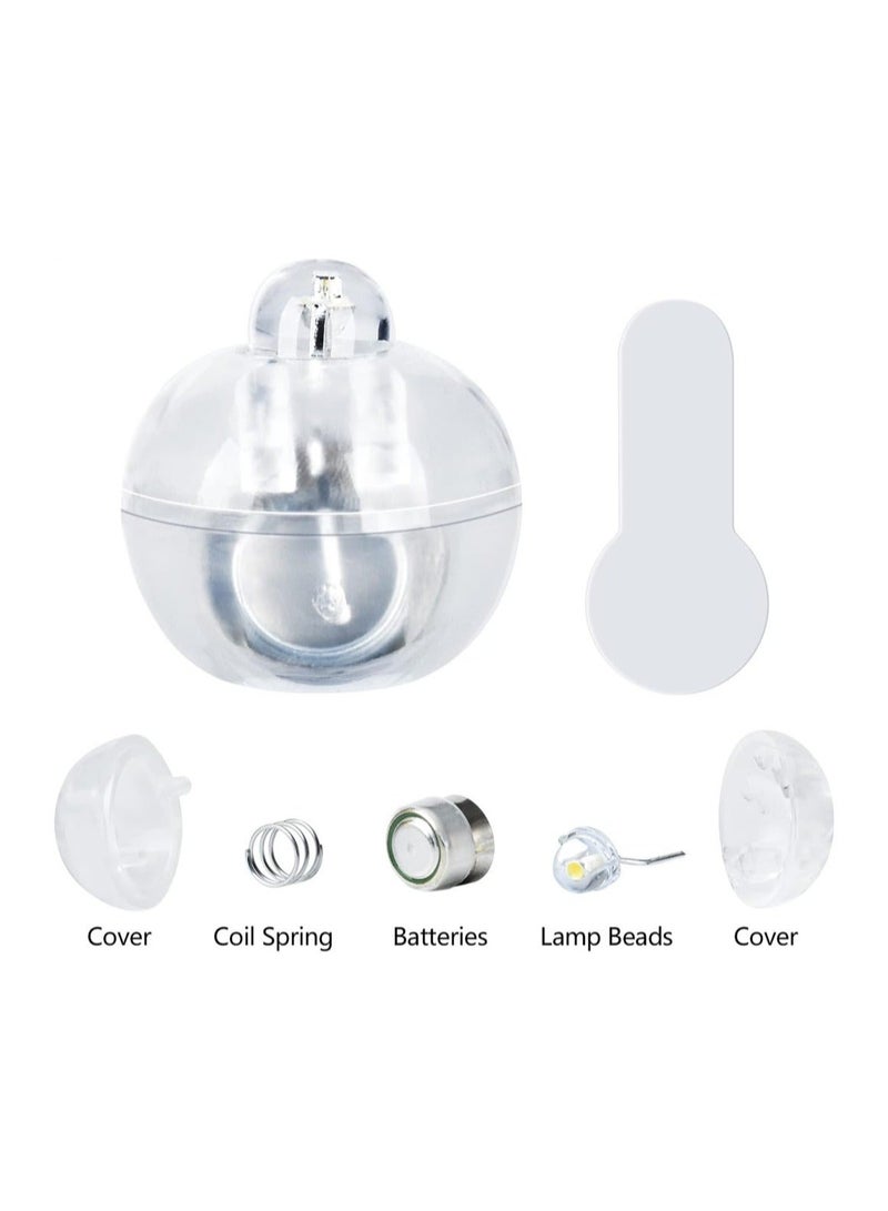 كابتن تيك Mini Round LED Balloon Light Long Standby Time Ball Balloon Lights Decorative Lights for Paper Lantern Balloon Light Party Wedding Decoration Party Birthday Festival Blue 100PCS - Image 3