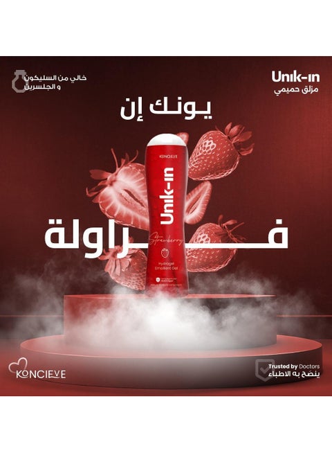 Unik-in Unik in hydrogel lubricant strawberry 75 ml | Best Price Egypt |  Cairo, Giza