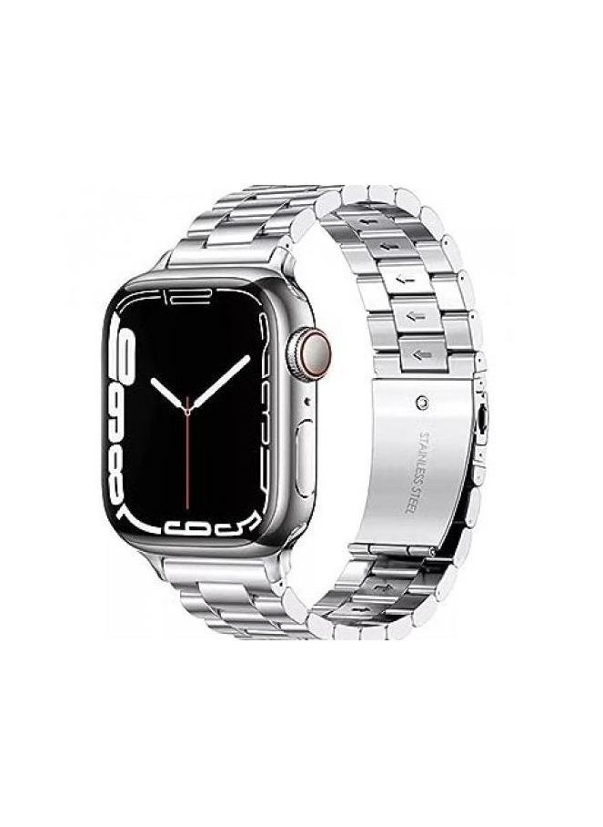 Stainless Steel Apple Watch stainless steel  Band Strap  42 44 45 49MM Sliver Silver  - Image 1