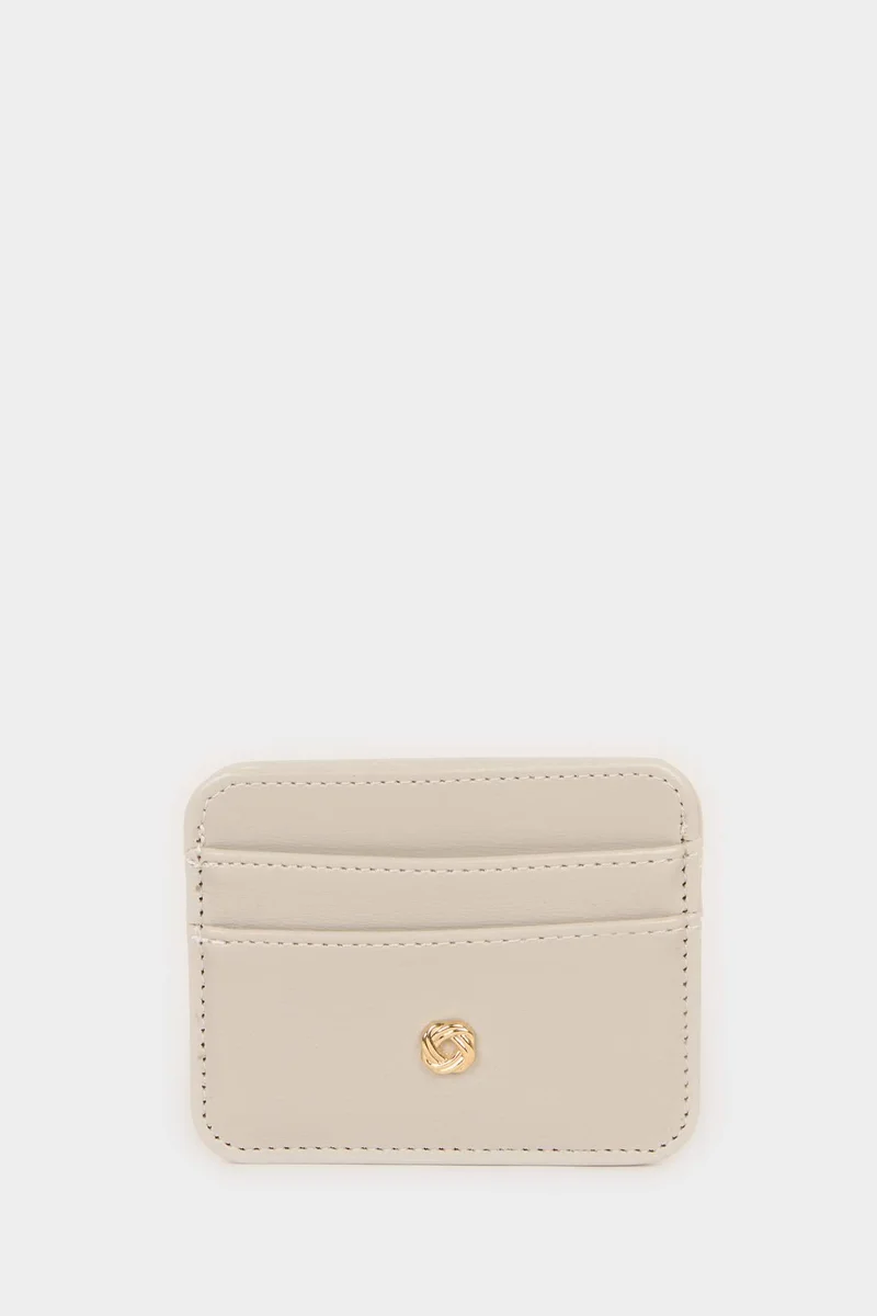 Woman Faux Leather Business Card Wallet