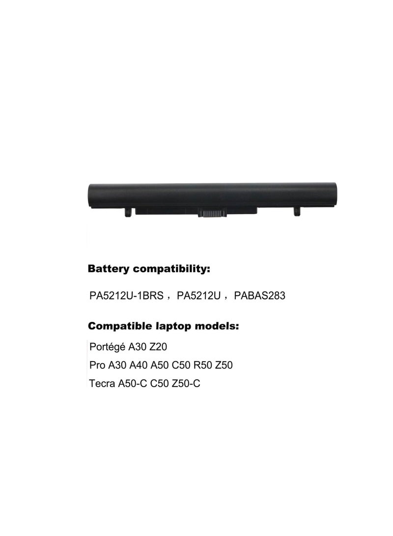 Terabyte REPLACEMENT 14.8V 2600mAh/38Wh PA5212U-1BRS PA5212U Laptop Replacement Battery for Toshiba Satellite Pro A40 A50 C50 Z50 R50 A40-C A50-C R50-B A30 A50 C40 Z20 R40 A30 -C A50 -C R50-C Z50-C Series Laptop PC - Image 4