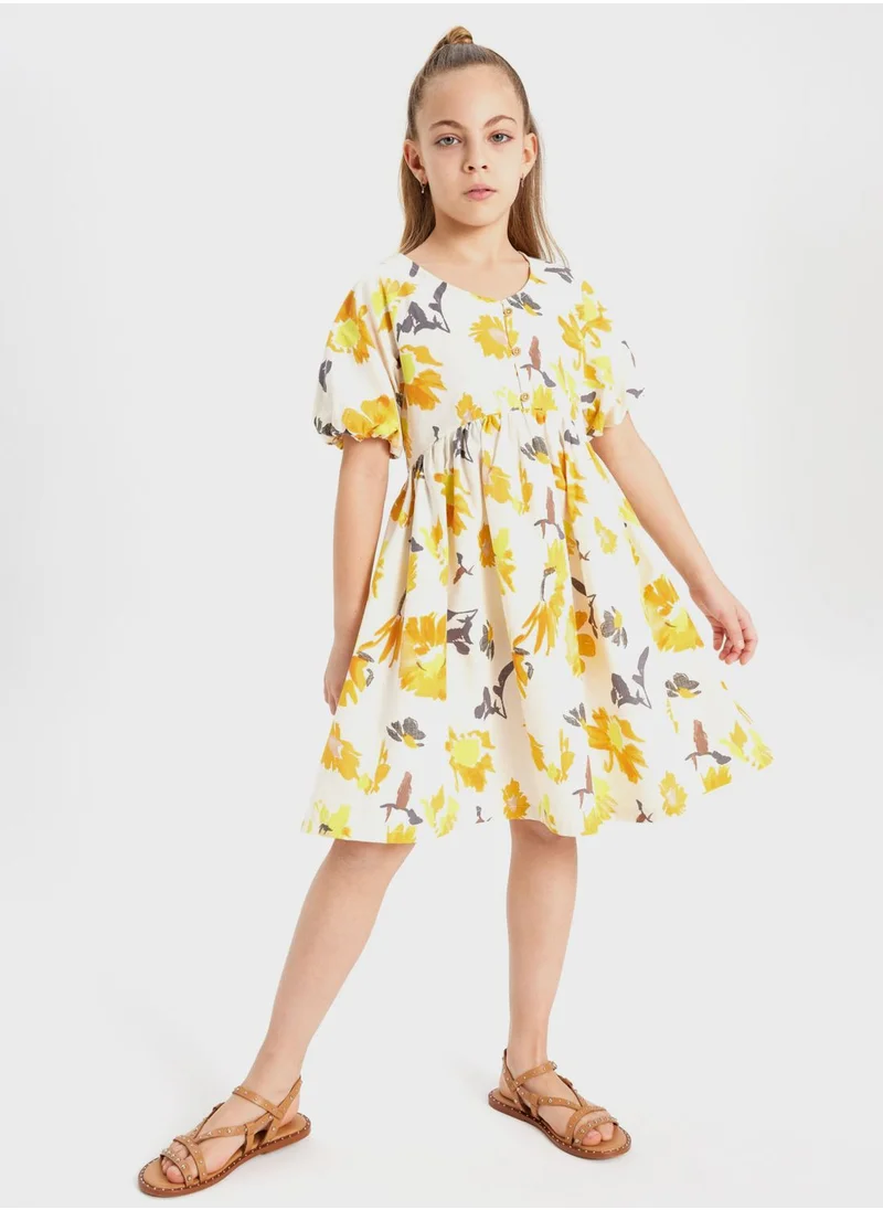 DeFacto Regular Fit Cotton Woven Dress