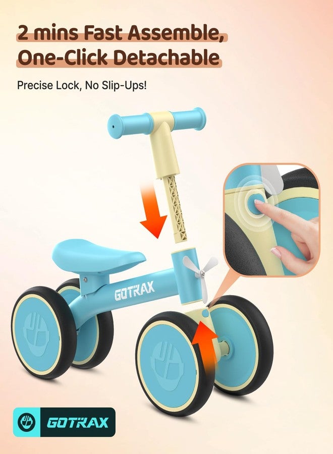 Gotrax Baby Balance Bike 1-2 Years, 7" Front & Rear Silent Wheels, Sturdy Steel Frame 66 lbs Load, Quick 2-Min Assembly, CPC Certified, Comfortable Soft Seat, Toddler Birthday Gift for Boys&Girls Blue - Image 5