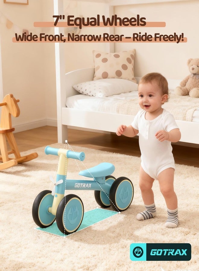 Gotrax Baby Balance Bike 1-2 Years, 7" Front & Rear Silent Wheels, Sturdy Steel Frame 66 lbs Load, Quick 2-Min Assembly, CPC Certified, Comfortable Soft Seat, Toddler Birthday Gift for Boys&Girls Blue - Image 3