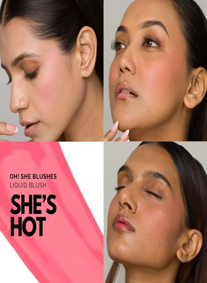 Iris Cosmetics IRIS Beauty Liquid Blush Duo Set - Hydrating Cream Formula with Squalane, Niacinamide & Hyaluronic Acid - Shades: She’s Chic & She’s Hot - Long-Lasting Natural Glow - Image 5