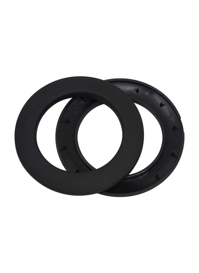 Zeenah Furniture - Curtain Eyelet Rings 100 Pieces Round Grommet Plastic Rings Clips - Image 1