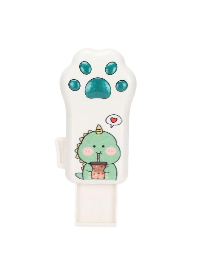 Thoraya Cute cartoon USB plastic cat claw USB personality creative mini gift USB olive green dinosaur cat claw 128GB  - Image 1