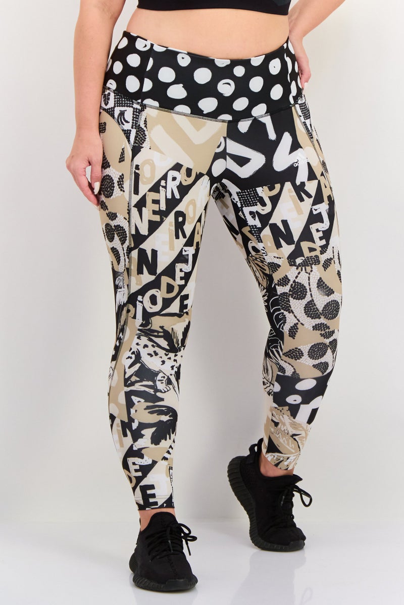 Adidas Adidas x Farm Rio Women Plus Size Training Tights,Multicolor - Image 1
