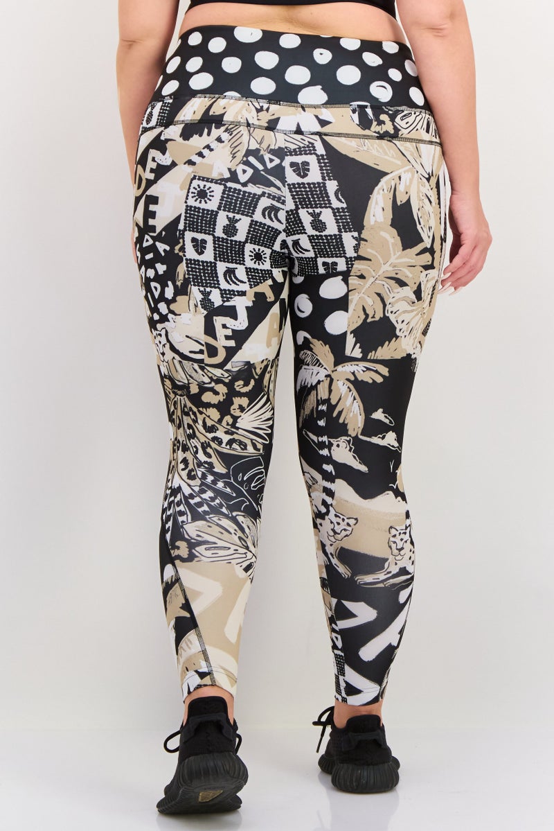 Adidas Adidas x Farm Rio Women Plus Size Training Tights,Multicolor - Image 3