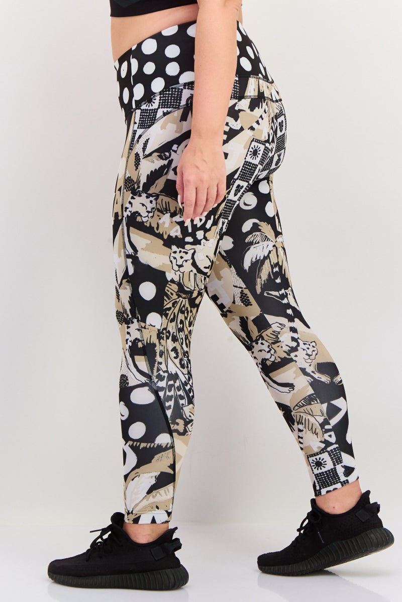 Adidas Adidas x Farm Rio Women Plus Size Training Tights,Multicolor - Image 4