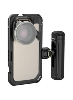 SMALLRIG Single Handheld Phone Cage Kit for iPhone 15 Pro, Mobile Video Rig Cage Kit with Wireless Quick Release Handle for Video Recording/YouTube/Live Streaming/Vlog - 4398  - Image 1