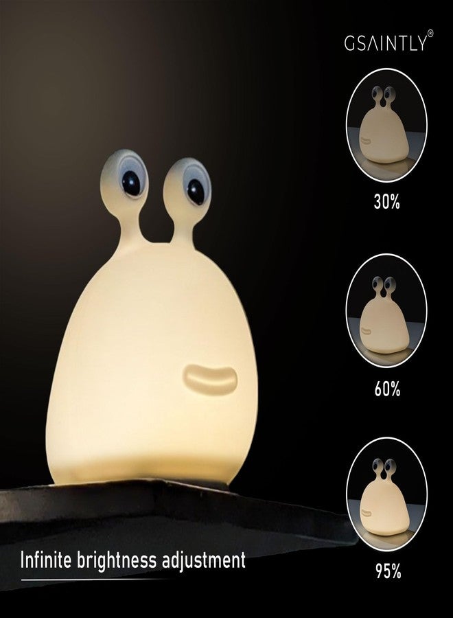 GSAINTLY® Slug Shaped Silicone Night Light for Kids Bedroom, Night Lamp for Kids Bedroom, Birthday Gift, Cute Toys for Kids - Image 3