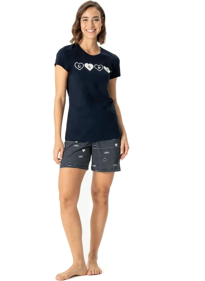 U.S. Polo Assn. Cotton Women's T-Shirt Shorts Set