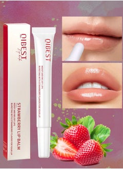 Strawberry Lip Balm Lip Glow Balm for Tinted Lip Balm Strawberry Relief Lips Smooth Refreshing Moisturizing and Glossy Lip Plumper Gloss Lip Glow Plumping Oil Hydrating Lip Balm 10g