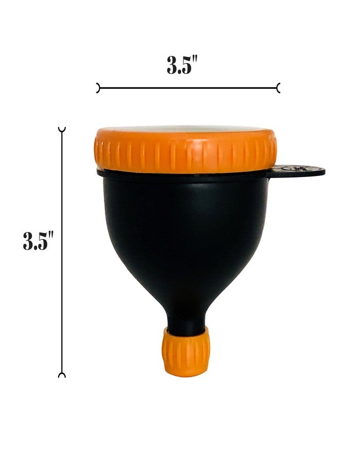 ثري دروبس أوف لايف قمع بروتيني لتعبئة مسحوق المكملات الغذائية، سهل التعبئة والاستخدام مع موزع المسحوق، مناسب لتحضير التمارين الرياضية وزجاجات المياه، أفضل قمع بحجم مناسب للسفر لتخزين الأحماض الأمينية المتفرعة السلسلة (2، 230 مل) - Image 4