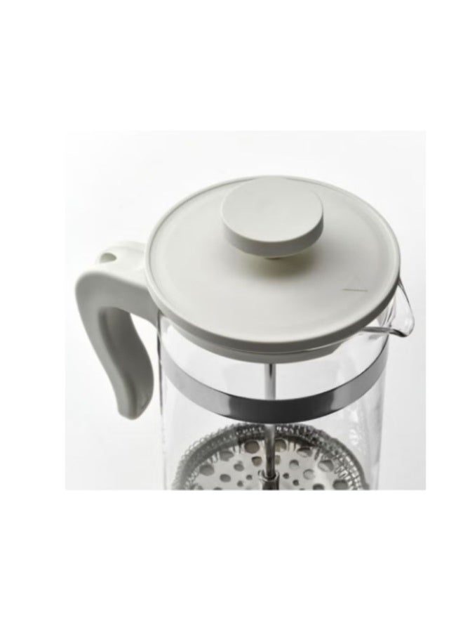 UPPHETTA Coffee/Tea Maker – Classic French Press (1 L, Glass & Stainless Steel) - Image 2