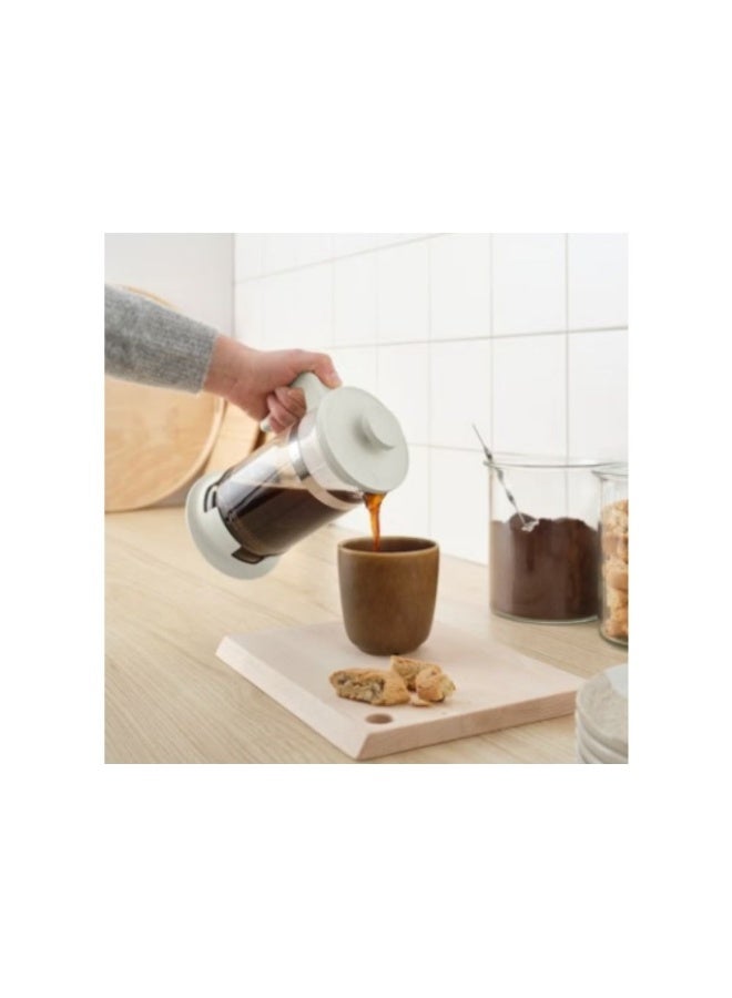 UPPHETTA Coffee/Tea Maker – Classic French Press (1 L, Glass & Stainless Steel) - Image 3