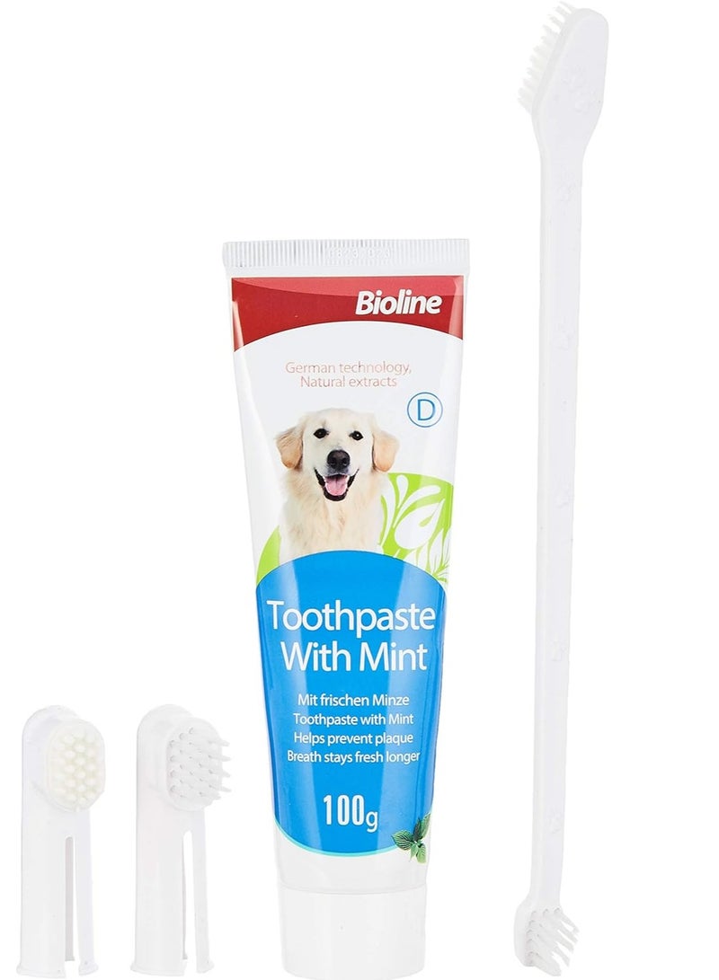 Bioline Dental Care Set, Cleans Teeth and Freshens Breath Mint Flavor -100 Gm - Image 4