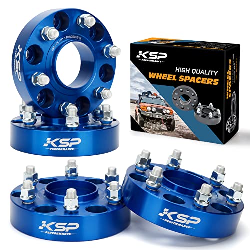 KSP 15 Wheel Spacers for Silverado Sierra 1500 6x55 Hubcentric Spacers Compatible with Chevrolet GMC Tahoe Avalache Express Suburban Yukon6X1397 Forged Spacer with 781 Center Bore M14x15 Studs