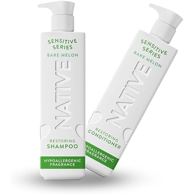 Native Restoring Shampoo Conditioner for combo hair and scalp, Bare Melon, for sensitive skin - 18 fl oz - Pack Of 02