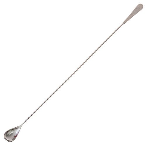 OIXXAF 18" Cocktail Mixing Glass Bar Spoon - Long Handle Stainless Steel Drink Pitcher Mixer to Chill and Mix Stirred Drinks - 1 Spoon - Image 1