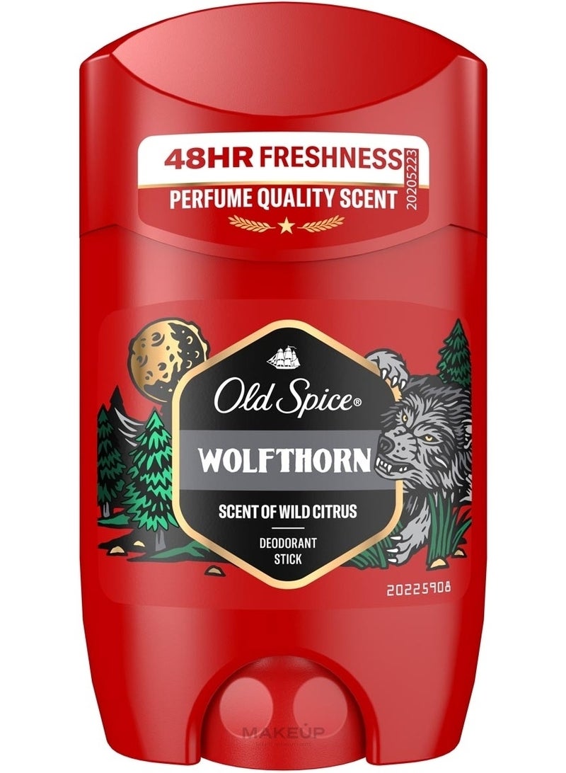 Old Spice Wolfthorn Deodorant Stick For Men 50ml (Pack of 6) - Image 2