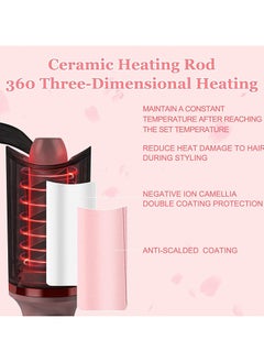 XiuWoo Automatic Hair Curler,Automatic Curling Iron Wand,Ceramic Rotating Barrel Curling Iron,Anti- Hot and Anti- Stuck Hair,Auto Shut-Off, Fast Heating Spin Iron for Long Short Hair Styling  - Image 5