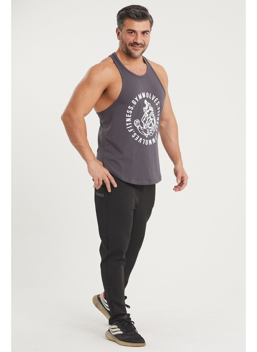Gymwolves Men's Sports Tank | Stringer | Workout Tanktop | Wolf Series  - Image 4