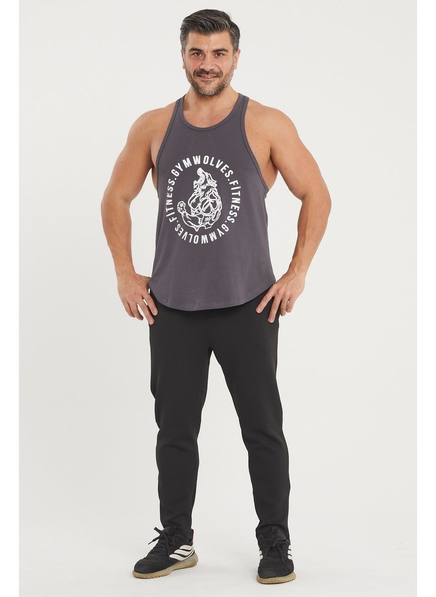 Gymwolves Men's Sports Tank | Stringer | Workout Tanktop | Wolf Series  - Image 2