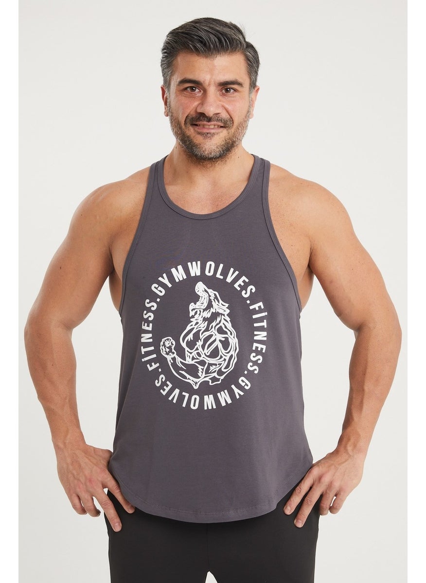 Gymwolves Men's Sports Tank | Stringer | Workout Tanktop | Wolf Series  - Image 1