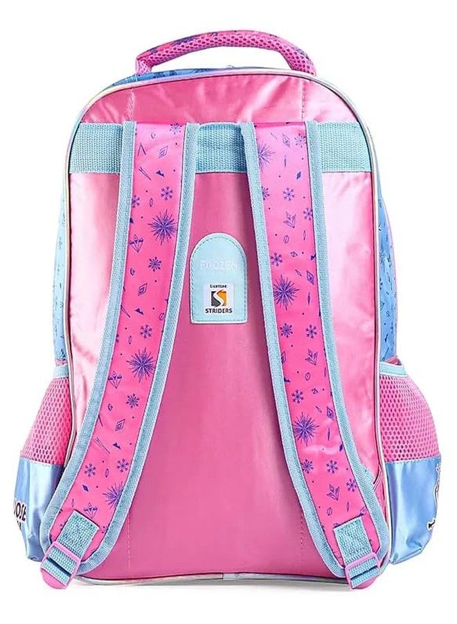 STRIDERS Frozen Premium School Bag for Kids - Lightweight, Trendy Backpack with Padded Comfortable Straps & Durable Compartments - Perfect for Age 3-5 Years - Stylish Elsa & Anna Design - 14 inches - Image 5