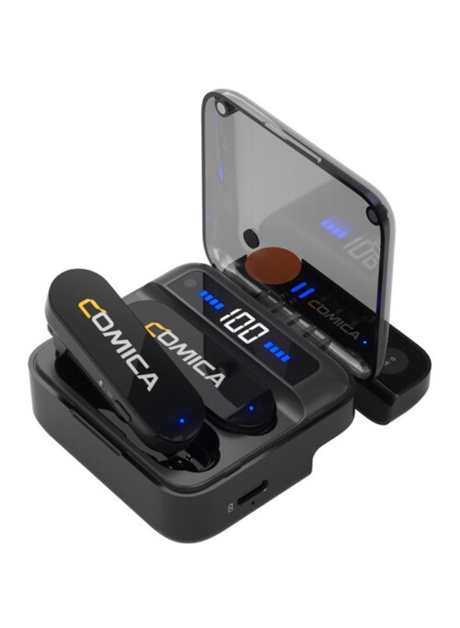 Comica Audio Vimo S MI 2-Person Wireless Microphone System with Lightning Connector for iOS Devices (Black, 2.4 GHz) - Image 2