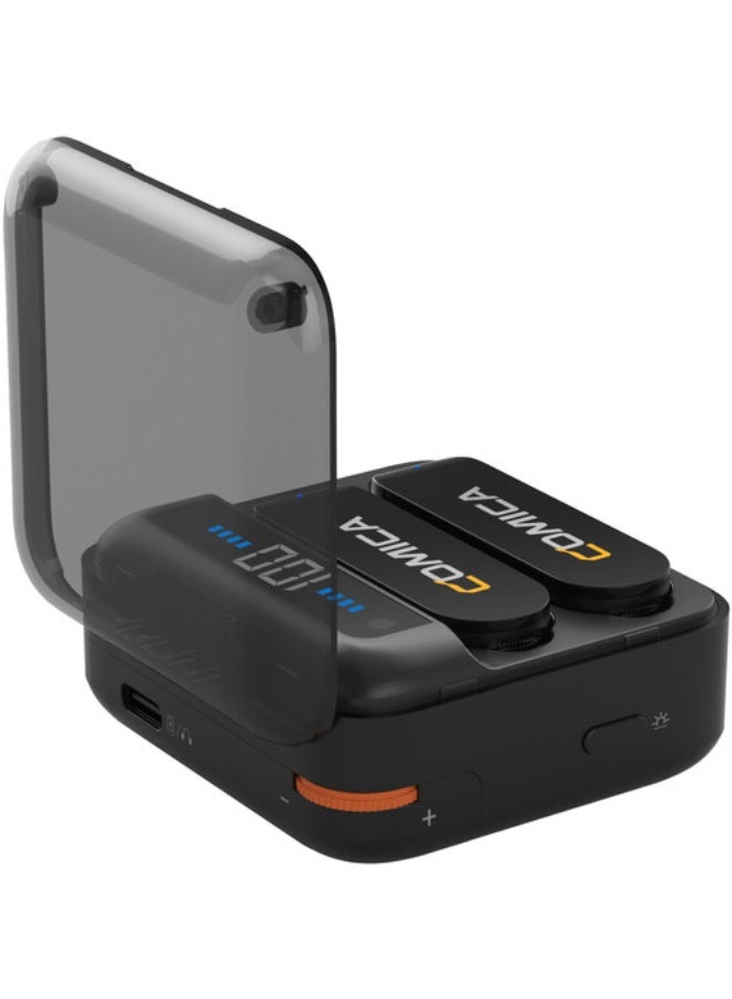 Comica Audio Vimo S MI 2-Person Wireless Microphone System with Lightning Connector for iOS Devices (Black, 2.4 GHz) - Image 3