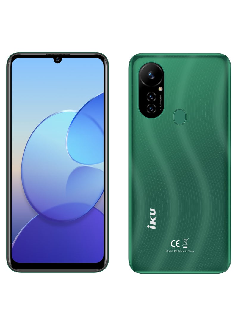 IKU - X5 Dual Sim 6.9 inch, 64GB/4GB, 5500mAh, 4G - Forest Green - Image 1