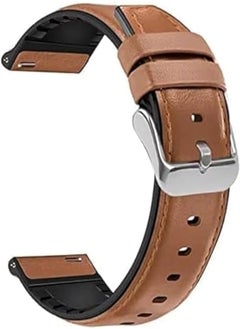 Generic 20mm Leather Watch Strap Compatible with Huawei Honor Watch ES Soft Leather Watch Band for Men Women 
