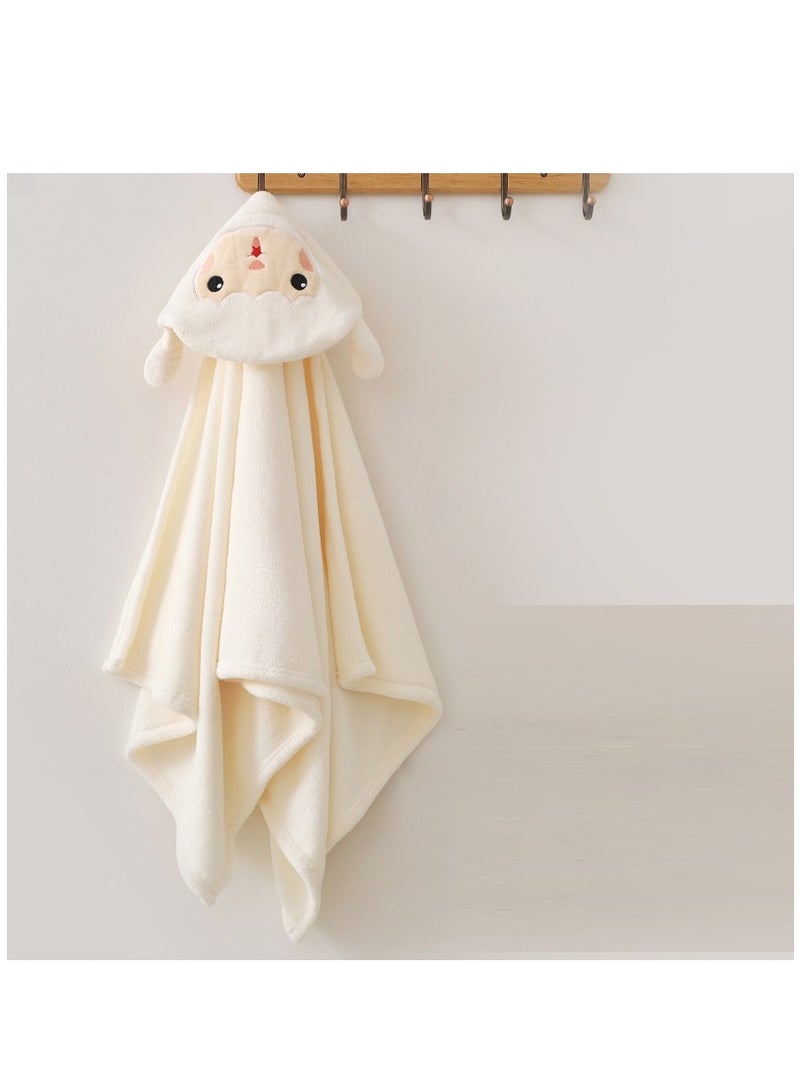 1-Piece Cartoon White Lamb Baby Blanket - Image 1