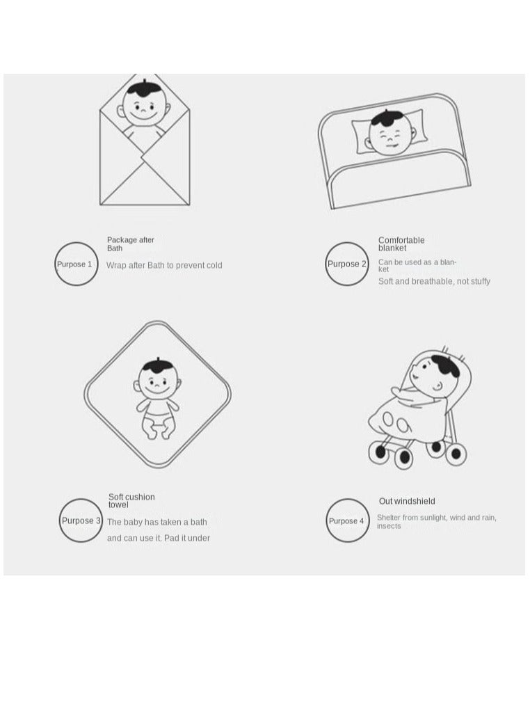 1-Piece Cartoon White Lamb Baby Blanket - Image 5