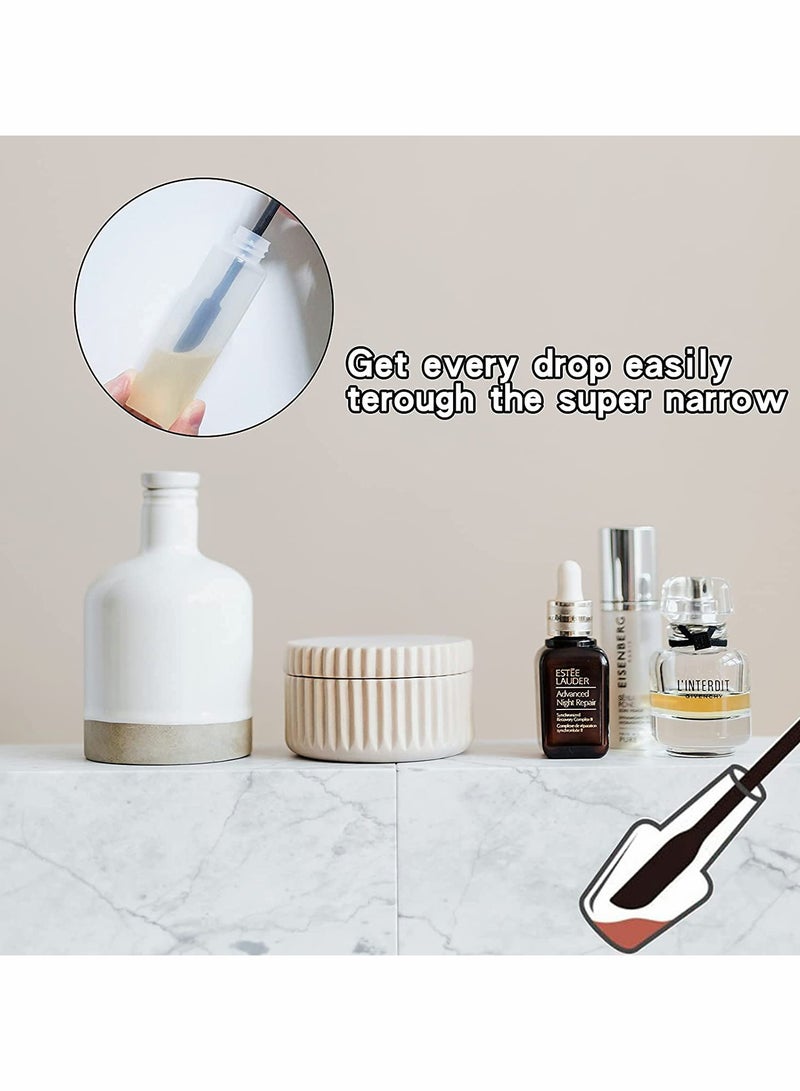 SYOSI Mini Silicone Jam Spatula Set, 6 Pieces Reusable Makeup Spatula, Small Silicone Spatula, Thin Spatula Set for Skinny Openings, KASTWAVE Tiny Scraper for Jar, Kitchen Bottles, Cosmetic (Black) - Image 5