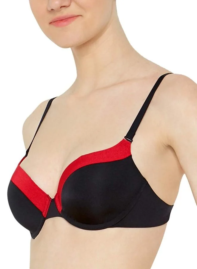 ترايامف Triumph International Women's Polyester Wired Full Cup Padded Bra (122I371_Red-Dark Combination_34b)