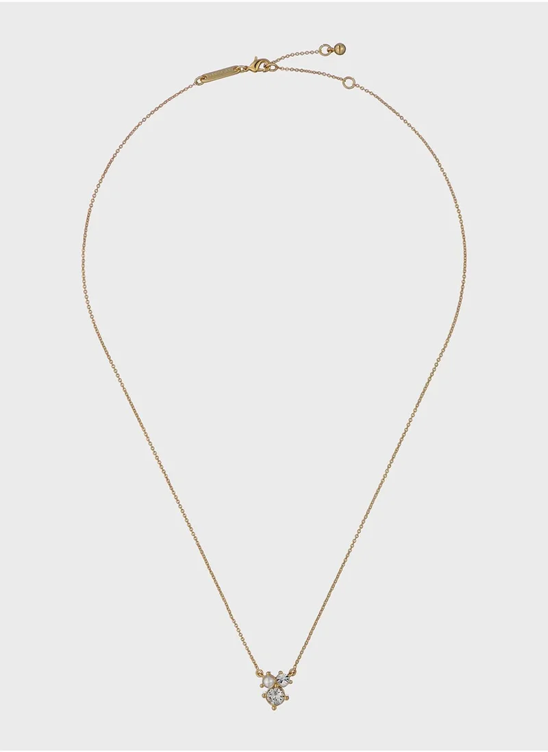 Ted Baker Chain Detail Drop  Long Necklace