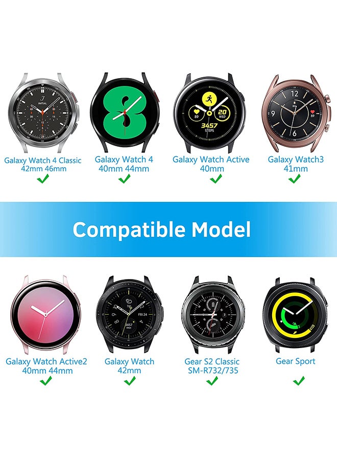 O Ozone Leather Bands For Samsung Galaxy Watch 7 6 5 4 FE 40mm 44mm 45mm/Galaxy Watch 6 4 Classic 43mm 47mm 42mm 46mm  Genuine Leather  Wristband -Grey - Image 3