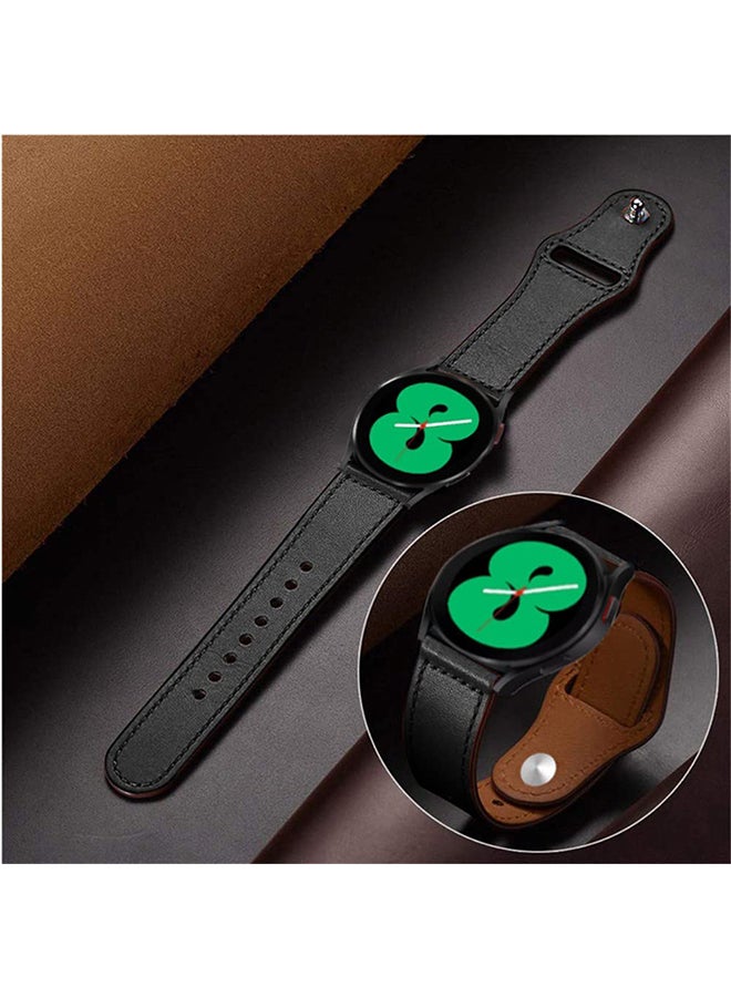 O Ozone Leather Bands For Samsung Galaxy Watch 7 6 5 4 FE 40mm 44mm 45mm/Galaxy Watch 6 4 Classic 43mm 47mm 42mm 46mm  Genuine Leather  Wristband -Grey - Image 5