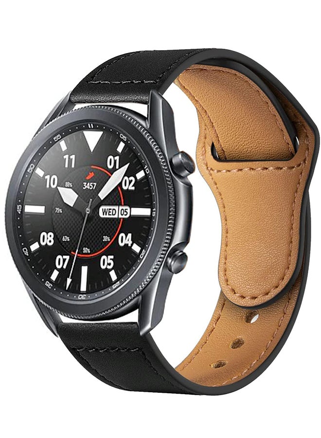 O Ozone Leather Bands For Samsung Galaxy Watch 7 6 5 4 FE 40mm 44mm 45mm/Galaxy Watch 6 4 Classic 43mm 47mm 42mm 46mm  Genuine Leather  Wristband -Grey - Image 2