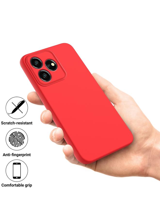 erorex Case For ZTE Blade V50 Design 4G Pure Color Liquid Silicone Shockproof Phone Case - Image 4
