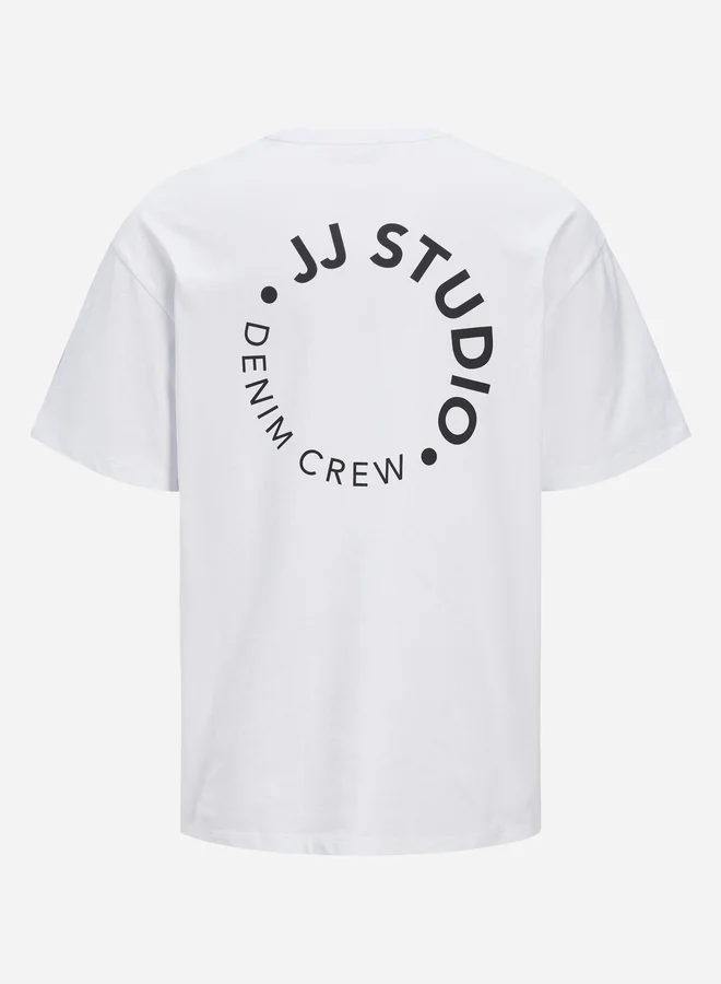 JACK & JONES Slogan Print Crew Neck T-Shirt