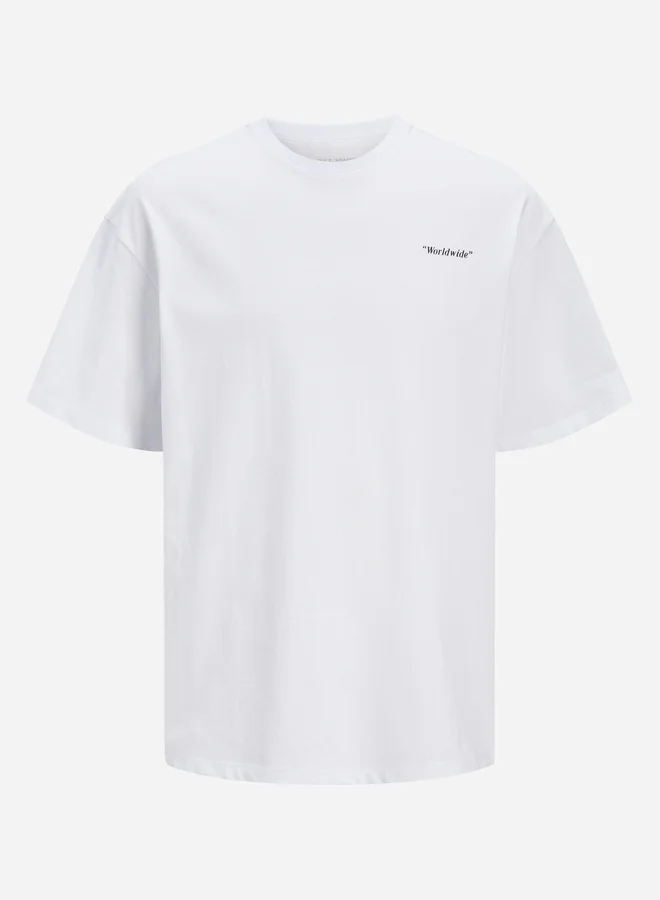 JACK & JONES Slogan Print Crew Neck T-Shirt