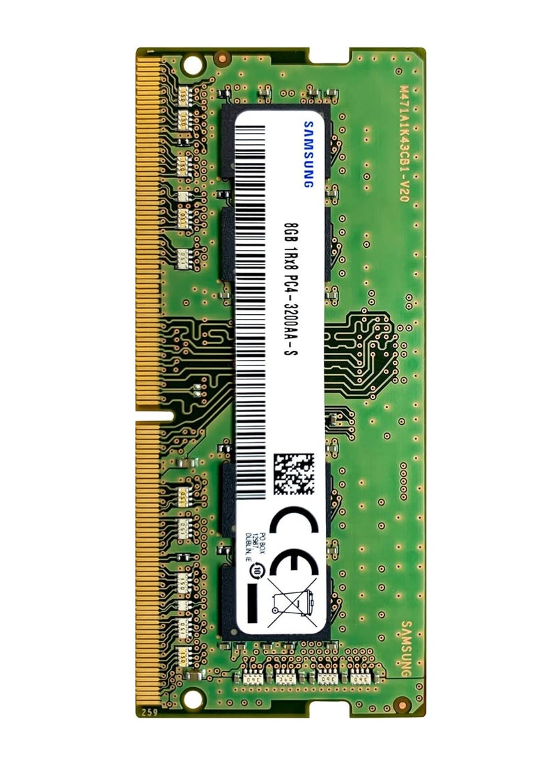 ماركة غير محددة رام سامسونج DDR4 8 جيجابايت 3200 ميجاهرتز للابتوب - ثنائية المقبس - M471A1K43DB1-CWE 