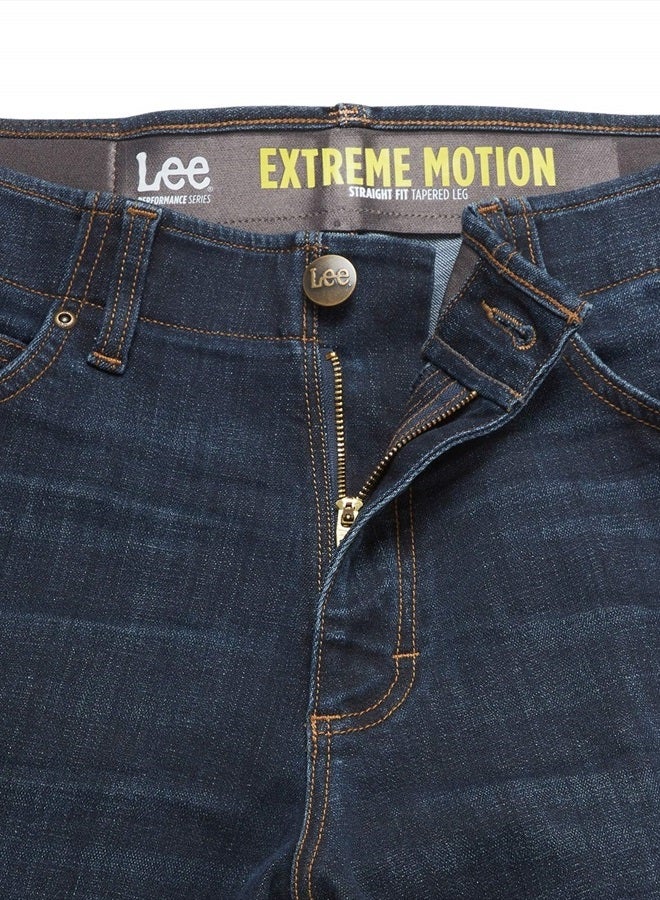 LEE Men's Extreme Motion Straight Taper Jean Maddox 38W x 34L - Image 4
