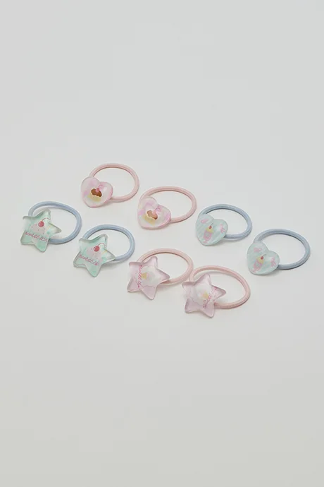 R&B 8 Pack Ponytail Hairbands